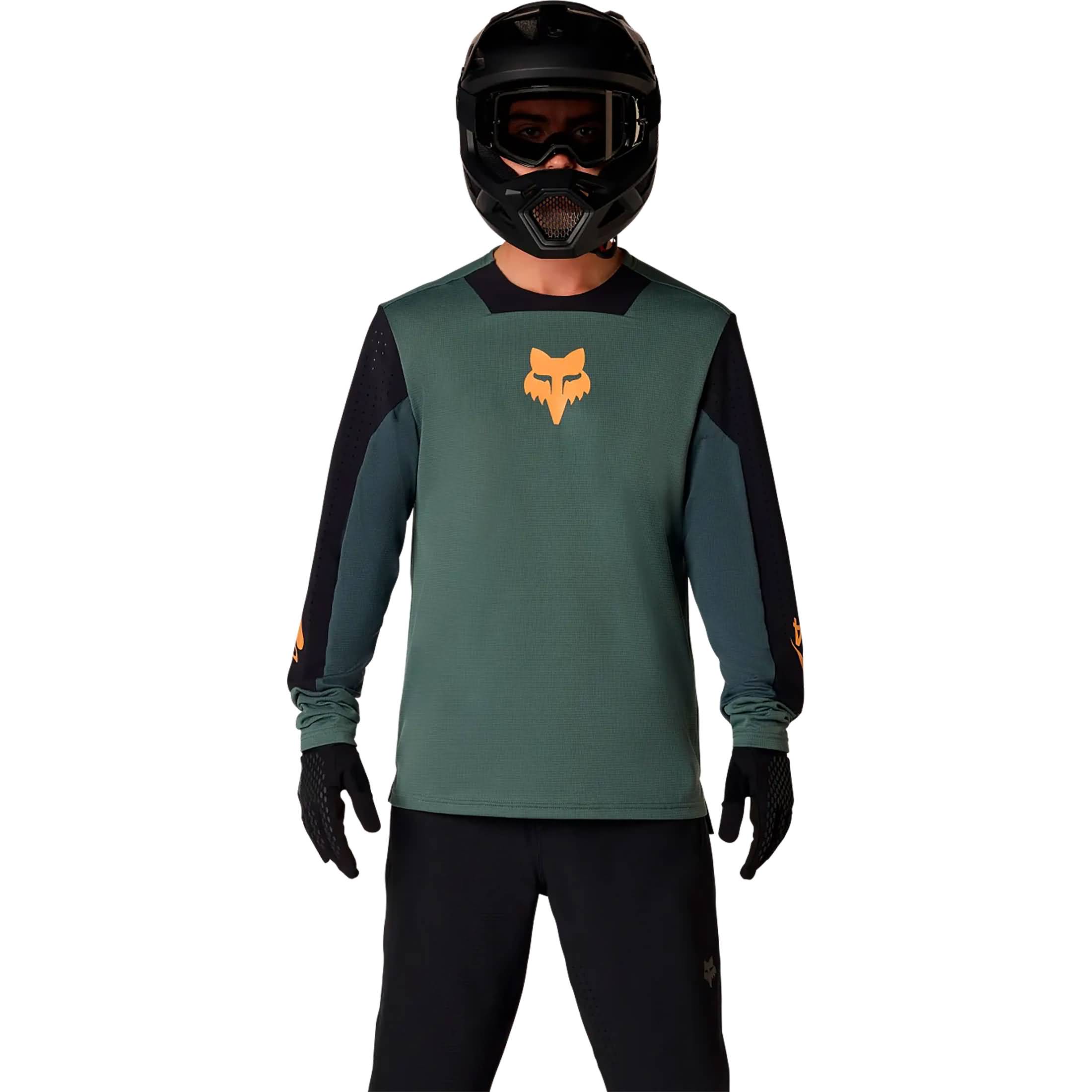 Fox Racing Defend Creation 2027 LS Men's MTB Jerseys - Sage Green