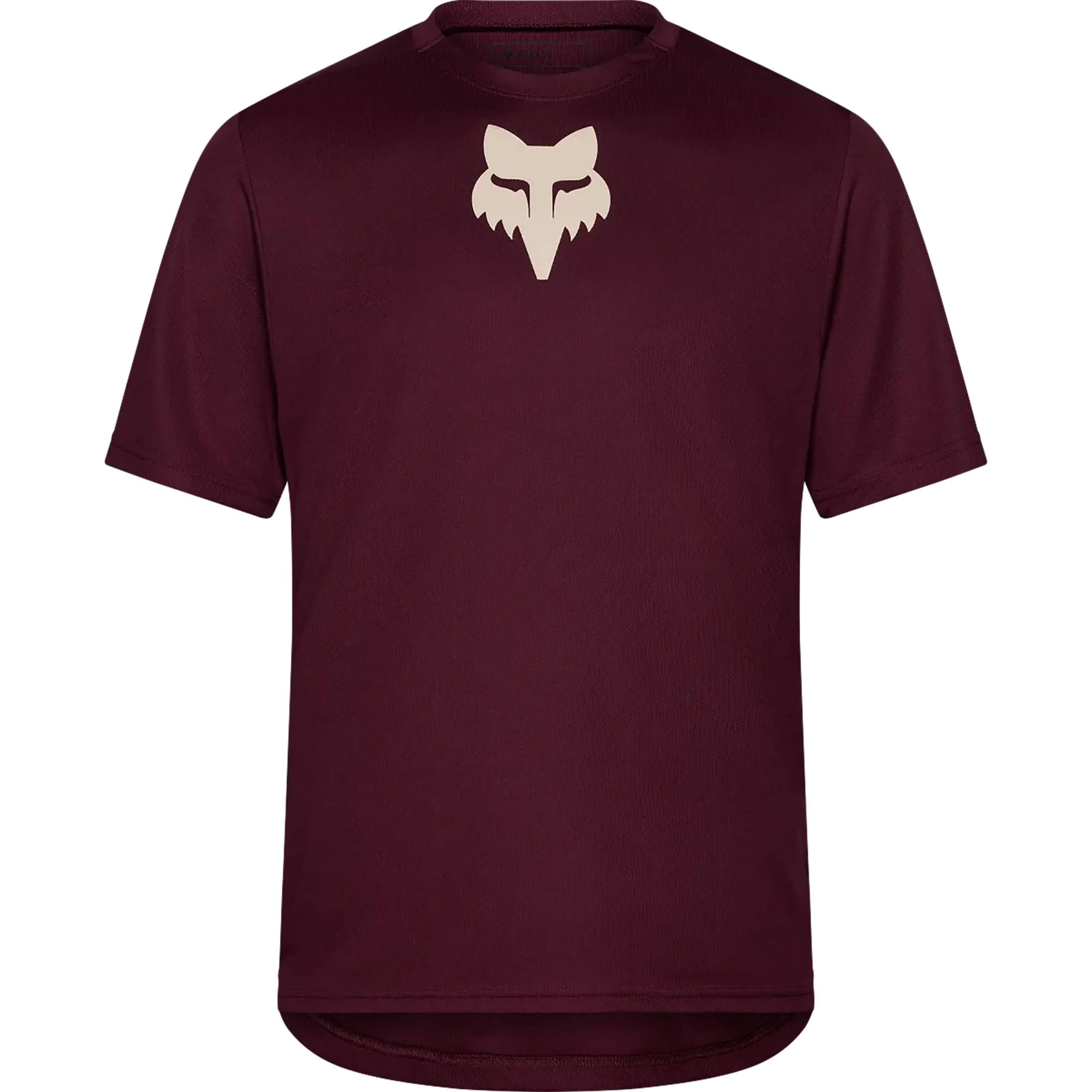 Fox Racing Ranger Fox Head 2027 SS Men's MTB Jerseys - Dark Maroon