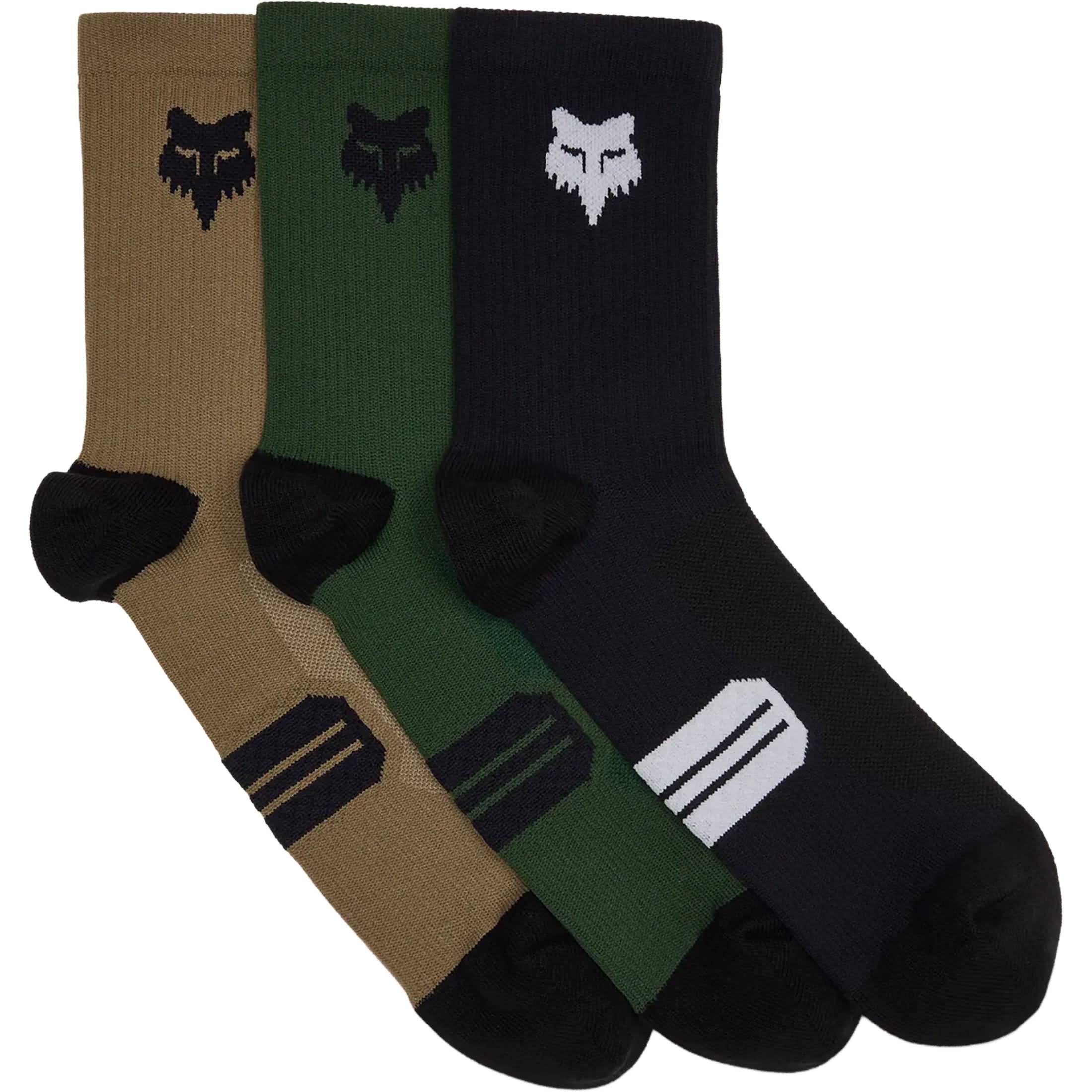 Fox Racing 6" Ranger Pack Adult MTB Socks-32451