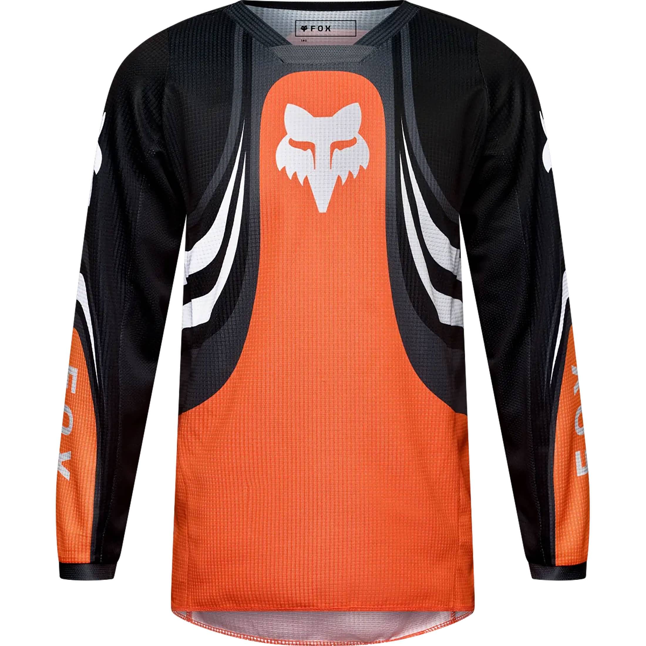 Fox Racing 180 Draft LS Youth Off-Road Jerseys - Sunburst Orange
