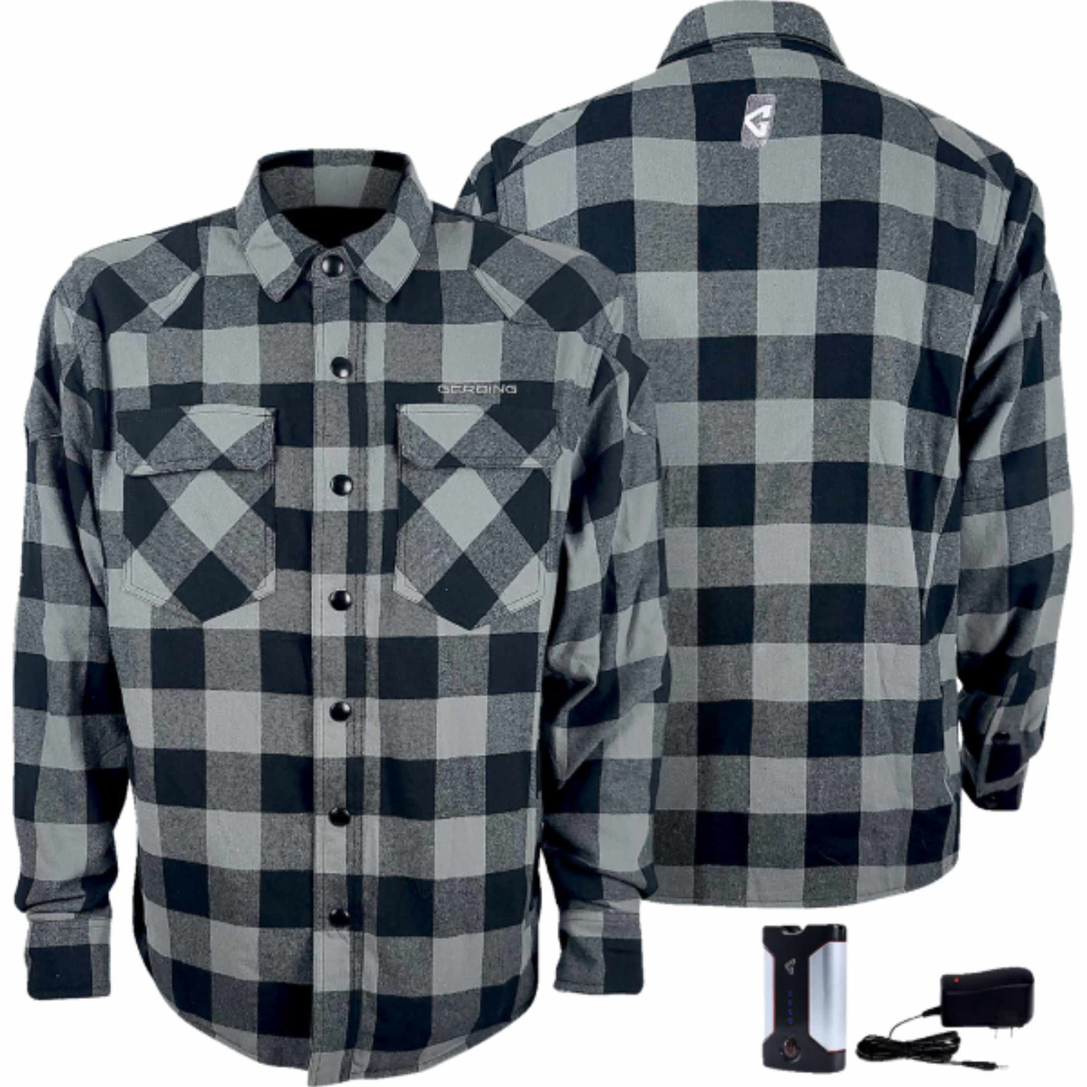 Gerbing Heated Clothing 7 V Battery Flannel Men's Street Jackets-3040