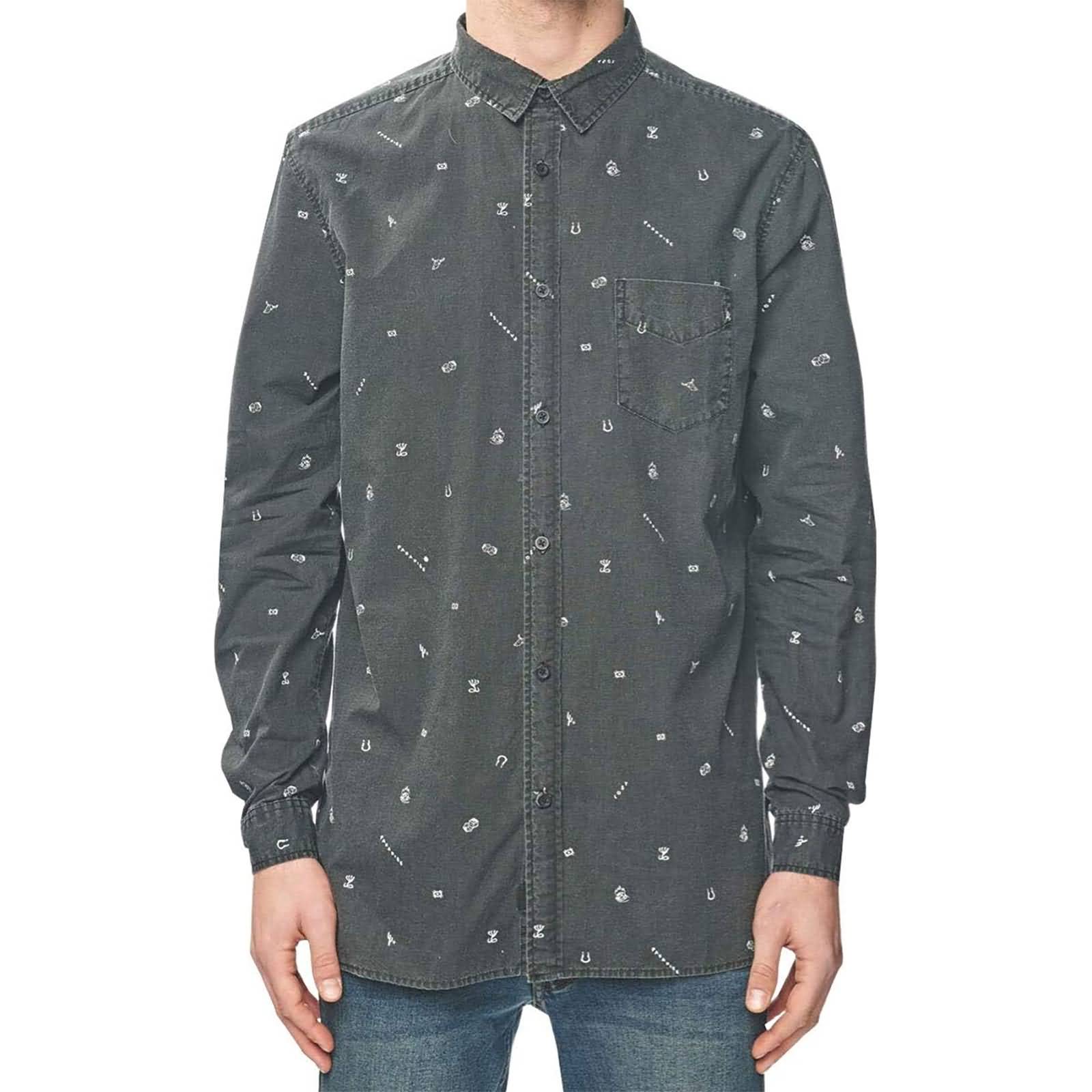 Globe Lost Vegas Men's Button Up Long-Sleeve Shirts-GB01834012