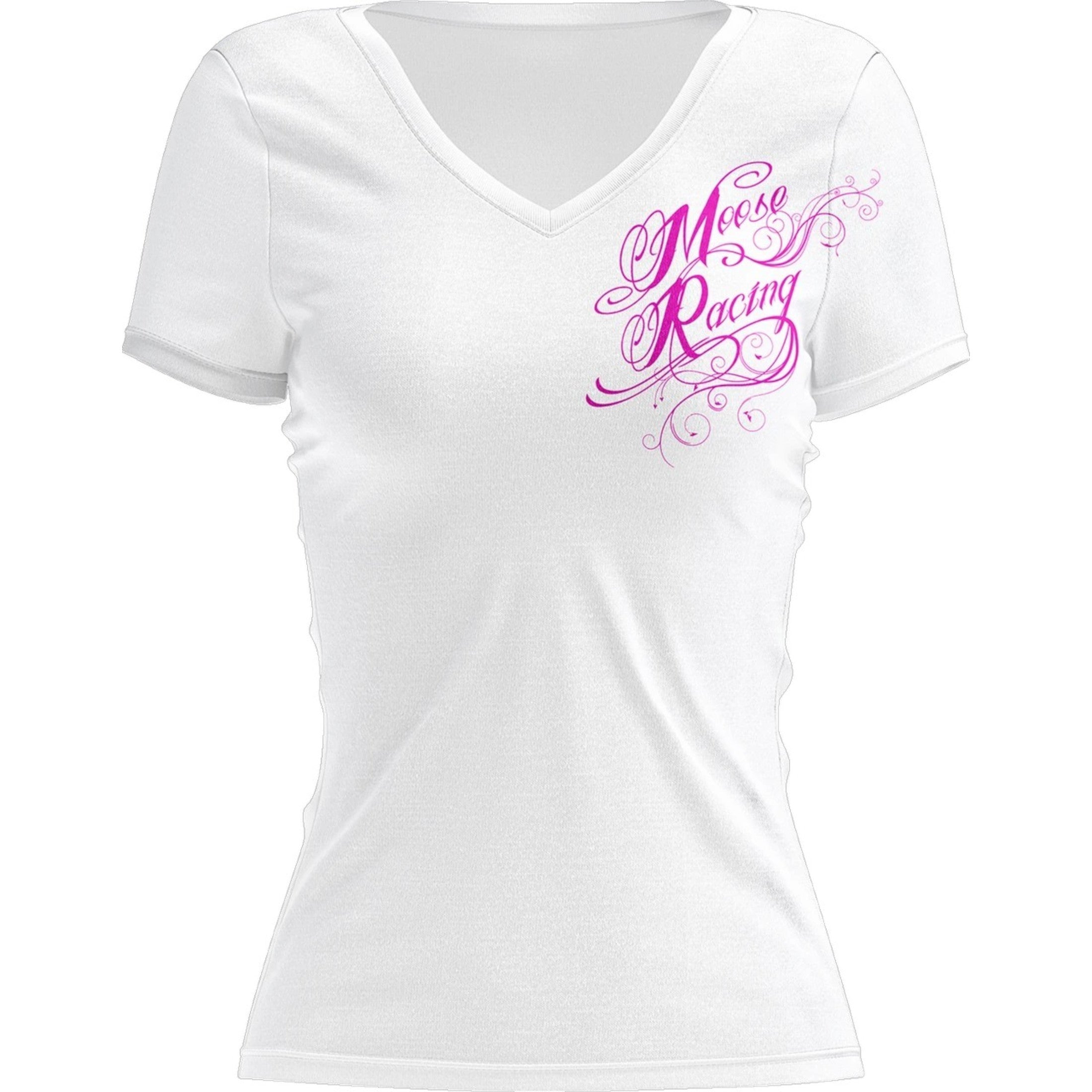 Moose Racing Flourish Script Women's Short-Sleeve Shirts-3031