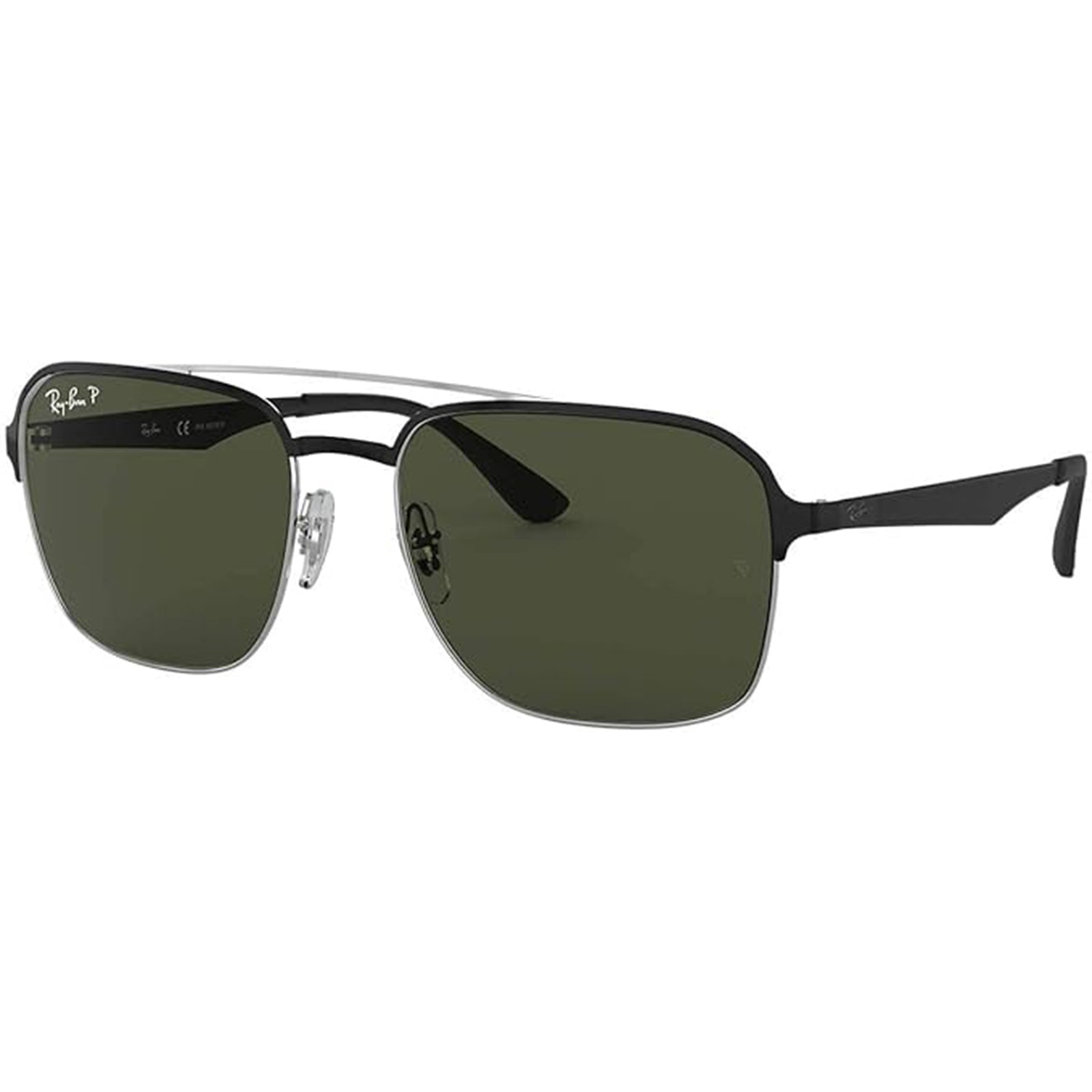 Ray-Ban Square Metal Adult Lifestyle Polarized Sunglasses-0RB3570