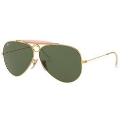 Ray-Ban RB3138 Shooter Adult Aviator Sunglasses (Refurbished)