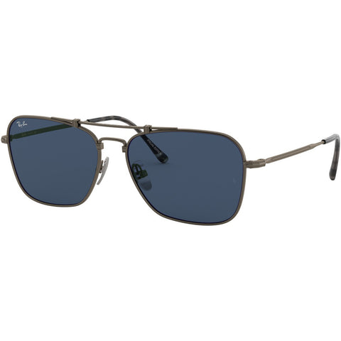 Ray-Ban Caravan Titanium Adult Wireframe Sunglasses-0RB8136