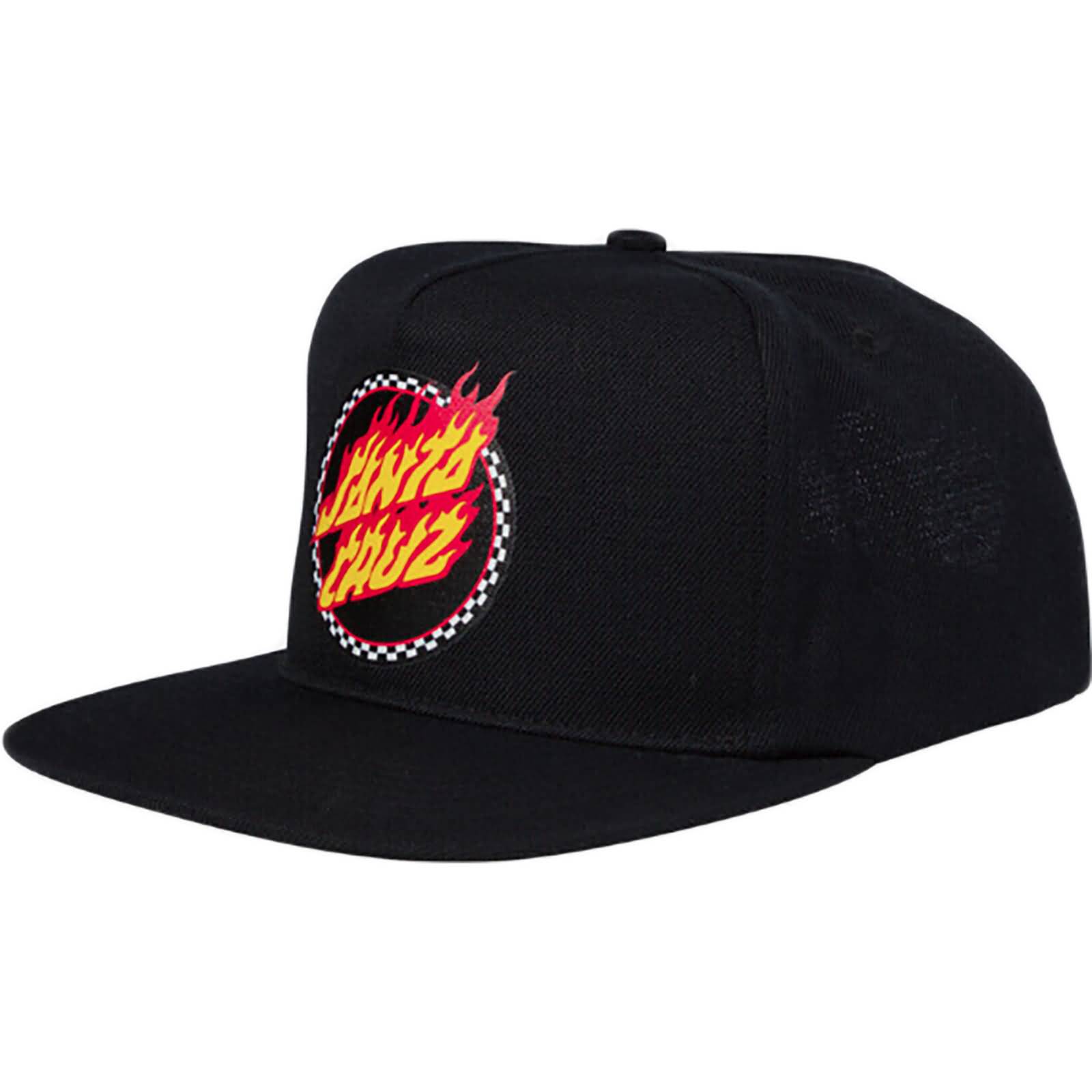 Santa Cruz Check Ringled Flamed Dot Men's Snapback Adjustable Hats-4442126