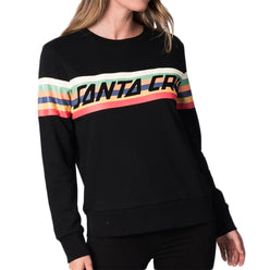 Santa Cruz  Stripe Strip Crew Neck Women's Sweater Sweatshirts (Brand New)