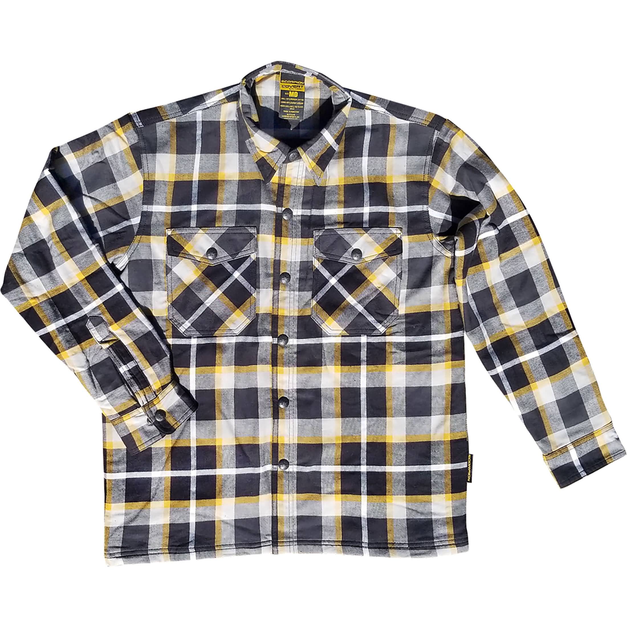 Scorpion EXO Covert Flannel Men's Button-Up Long-Sleeve Shirts-75-6130