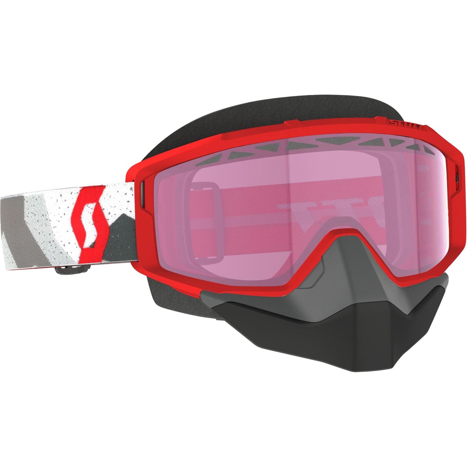 scott acs goggles Scott Primal Snow Cross Goggle Camo White/Red Rose Tint