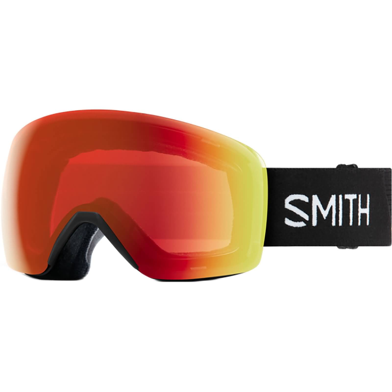 Smith Optics Skyline Chromapop Adult Snow Goggles Black Everyday Red Medium