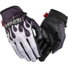 Thrashin Supply Stealth Leather Palm Flame Men's Cruiser Gloves