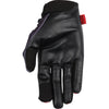 Thrashin Supply Stealth Leather Palm Flame Men's Cruiser Gloves