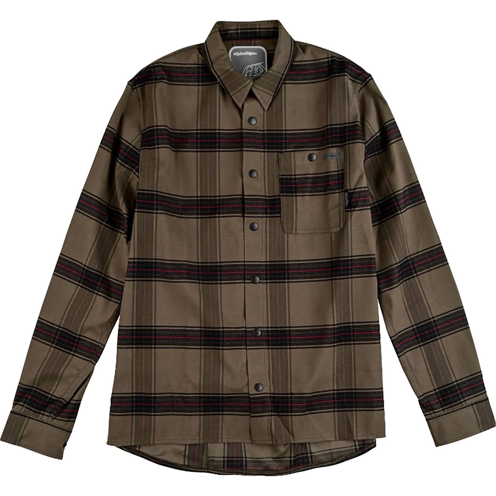 Troy Lee Designs Grind Flannel YD Plaid Men's Button Up Long-Sleeve Shirts-827650002