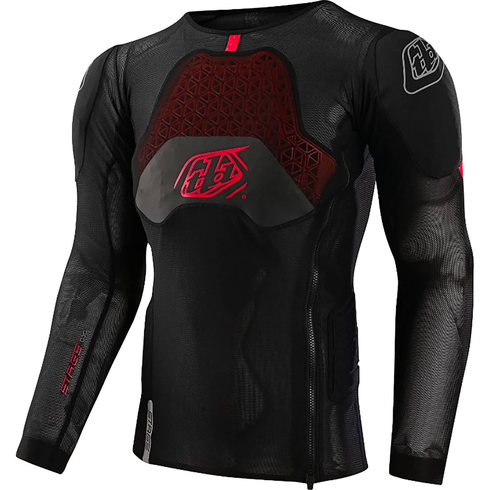 Troy Lee Designs Stage Ghost D3O Solid Base Layer LS Shirt Adult MTB Body Armor-561906002