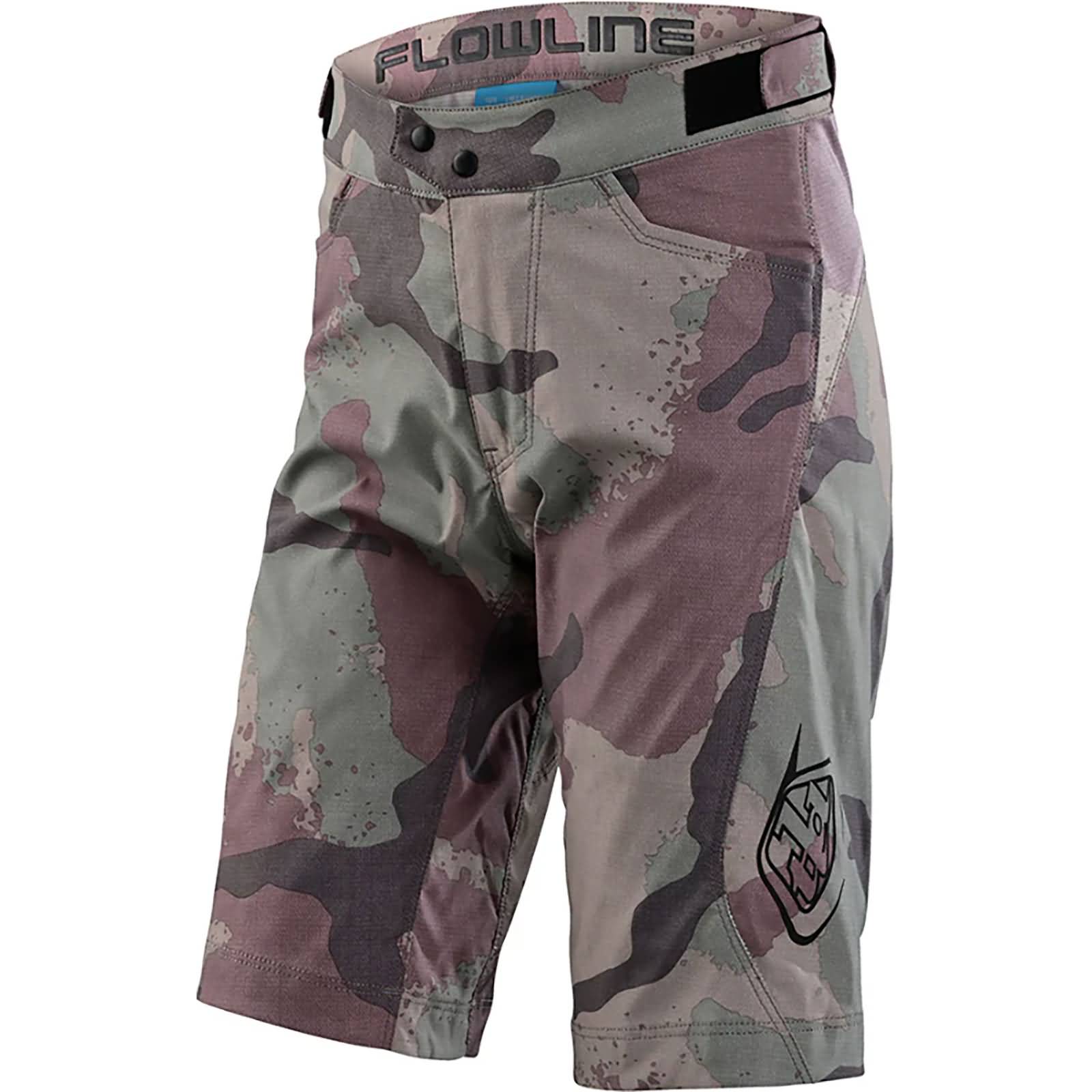 Troy Lee Designs Flowline Camo No Liner Youth MTB Shorts-268911003