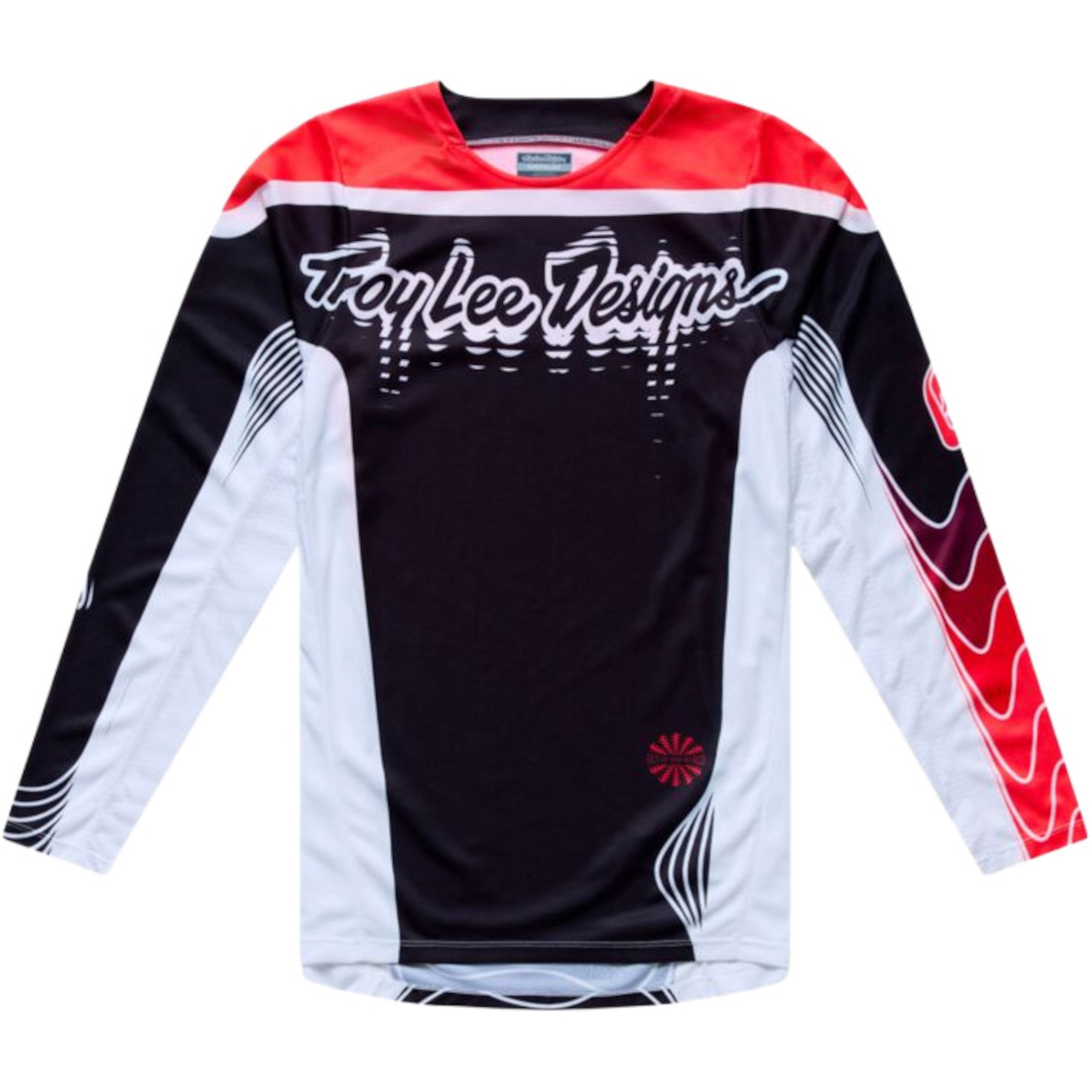 Troy Lee Designs GP Pro Stagger LS Men's Off-Road Jerseys - Black / Red