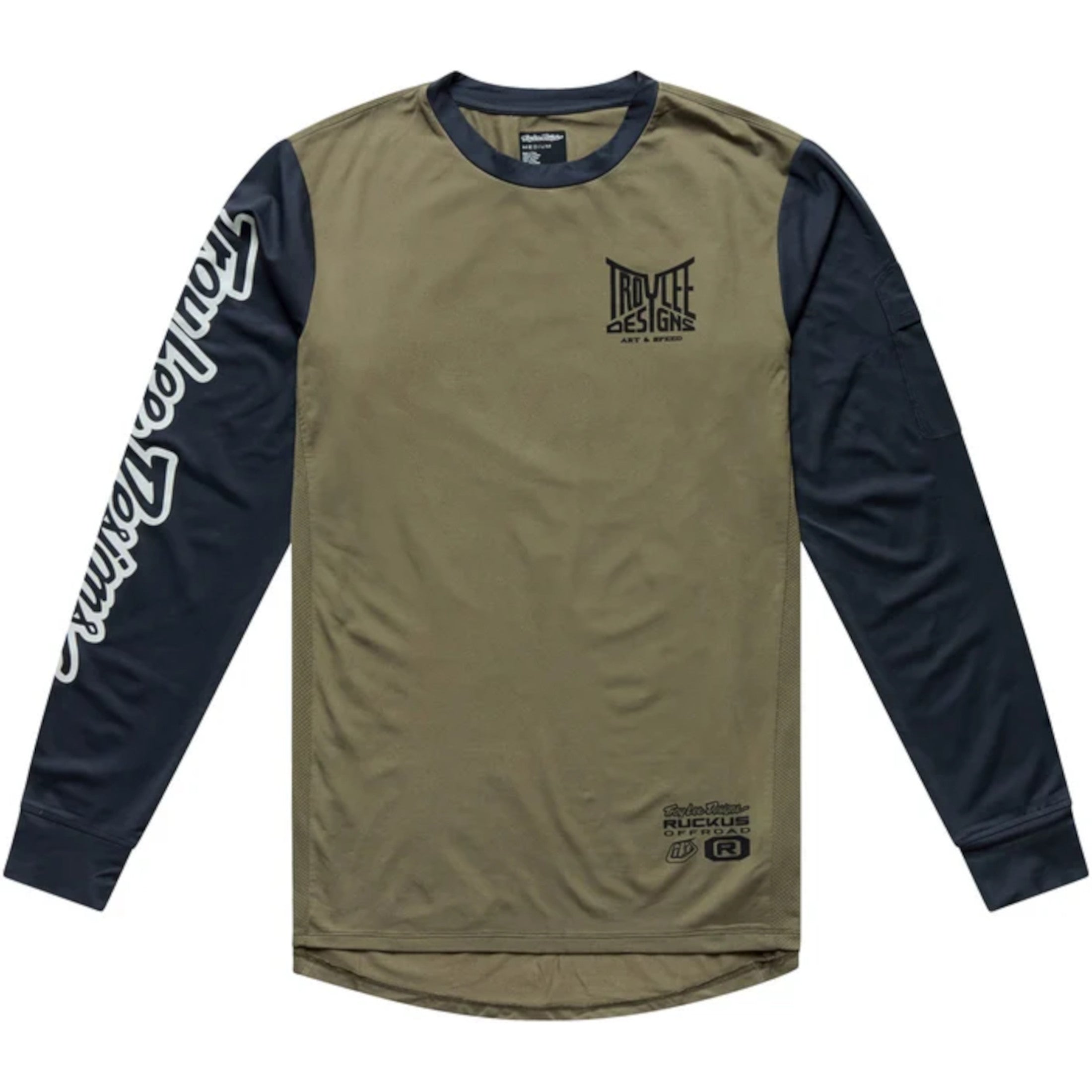 Troy Lee Designs Ruckus Barz LS Men's Off-Road Jerseys - Army / Carbon