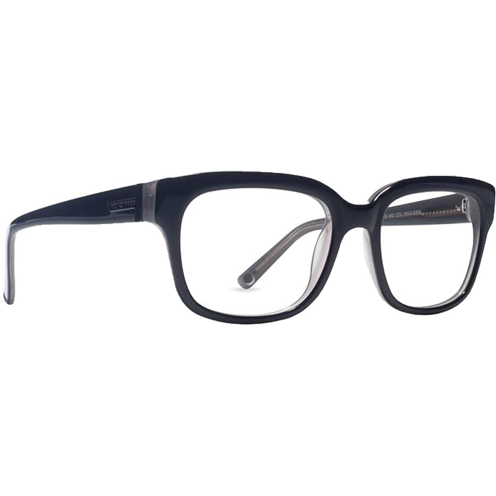 VonZipper Wasted Space Round Men's Wireframe Prescription Eyeglasses-WASTSPCBLKSMK