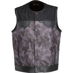 Z1R Nightfire Camo Men's Cruiser Vests