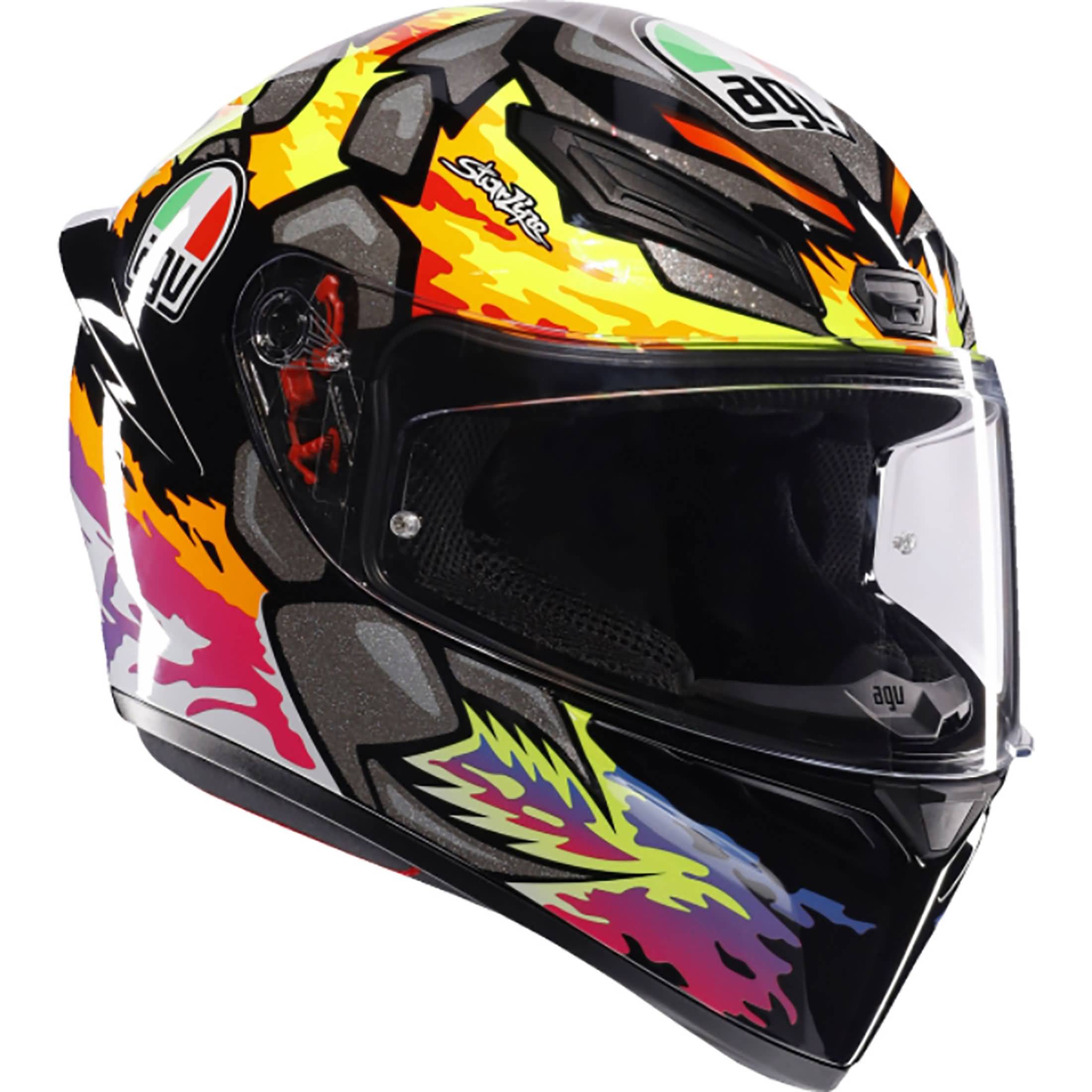 agv k1 multi S Fastlap Helmet (Asian fit) FREE SENA E30 INTERCOM & HEV Singapore Racing World D chinstrap closure No internal sun visor Pinlock MaxVision prepared AGV K1 Multi Full Face