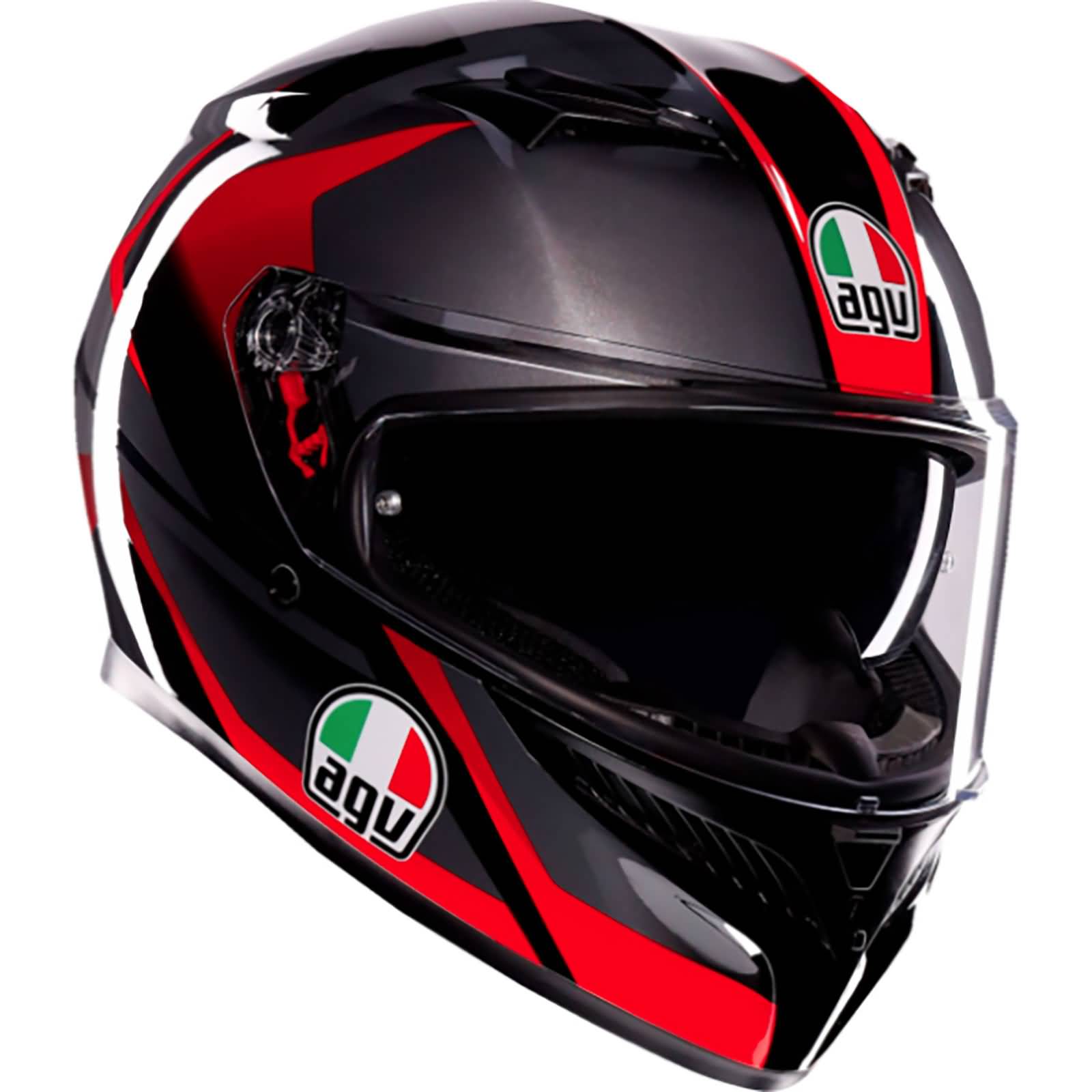 AGV K3 Striga Black/Gray/Red Helmet L AGV K3 Striga Black/Gray/Red Helmet L