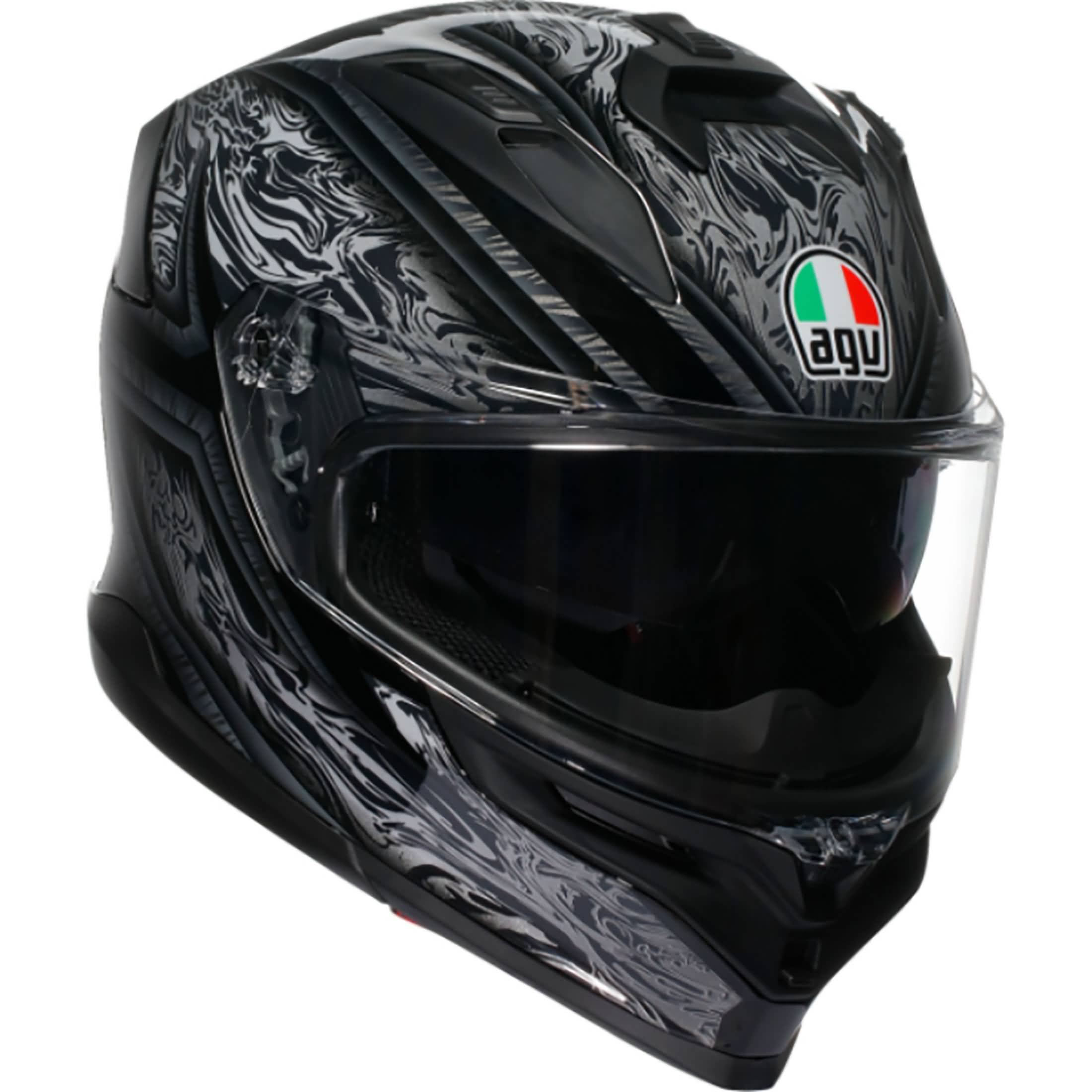 AGV K7 Damascus Helmet - Black/Silver AGV K7 Damascus Helmet - Black/Silver