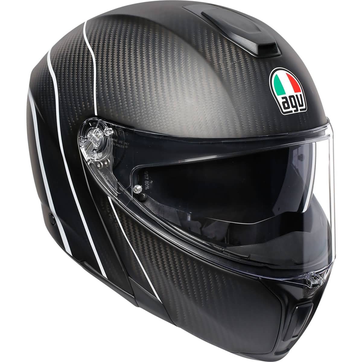 AGV SportModular Carbon Refractive Adult Street Helmets-0100