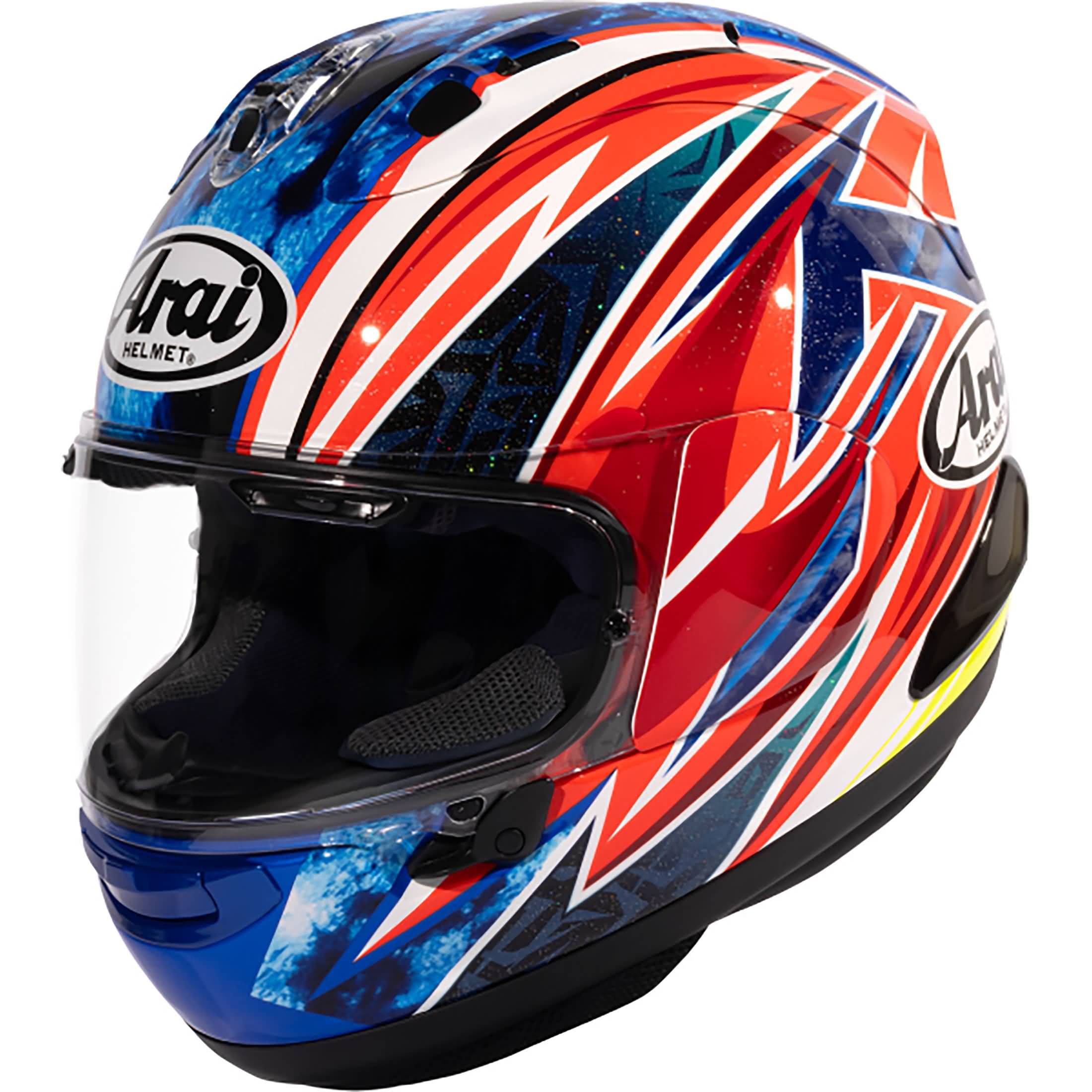 Arai Corsair-X Ogura Adult Street Helmets - Red / Blue