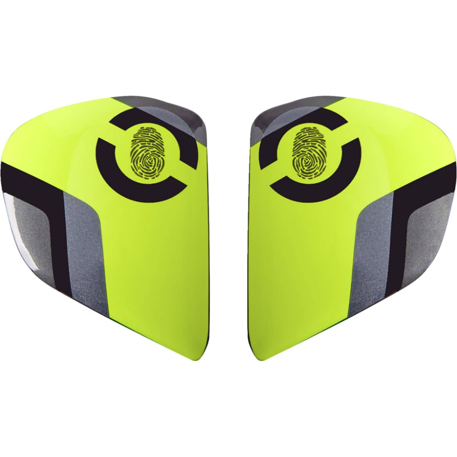 Arai Vas-V Face Fluorescent Yellow Side Pods