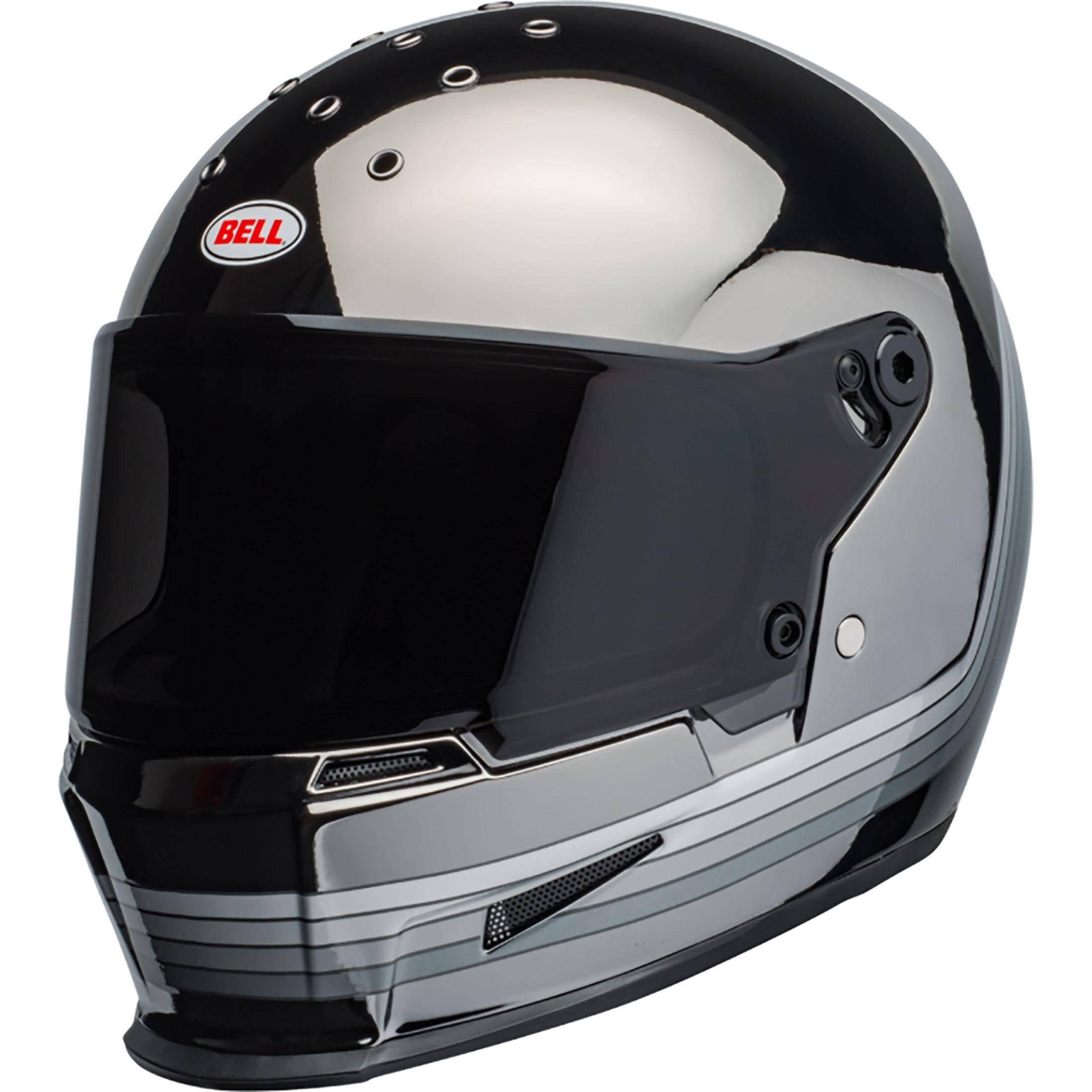 bell helmet adult Bell Eliminator Helmet Spectrum Black/Chrome 2XL