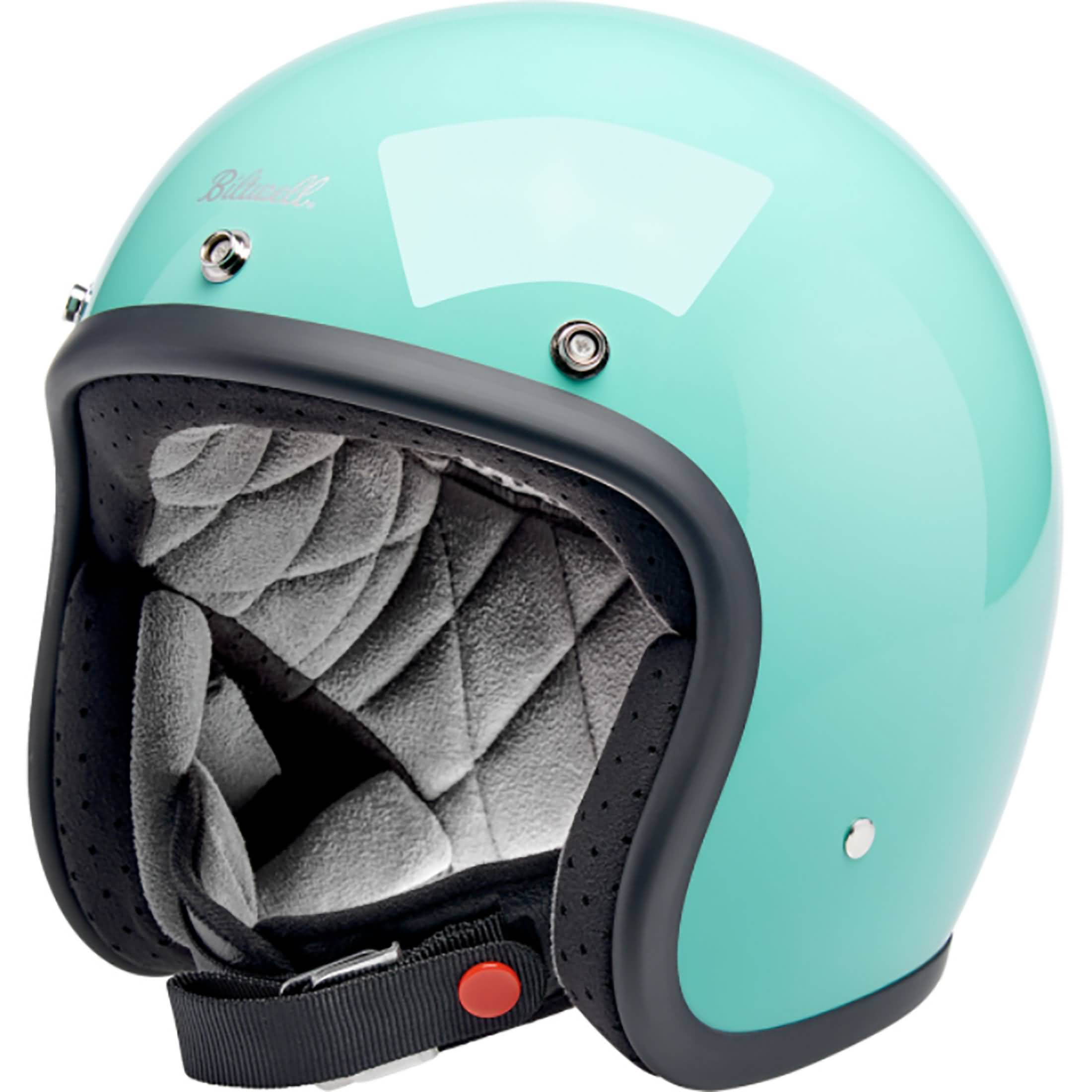 bonanza motorcycle helmet molded ABS outer shell Compatible with snap Biltwell 1001-188-204 Helmet Bonanza Mint