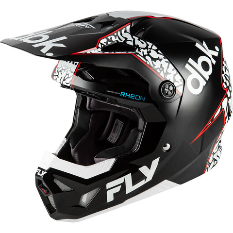 Fly Racing Formula CP DBK Adult Off-Road Helmets - Black / White / Red