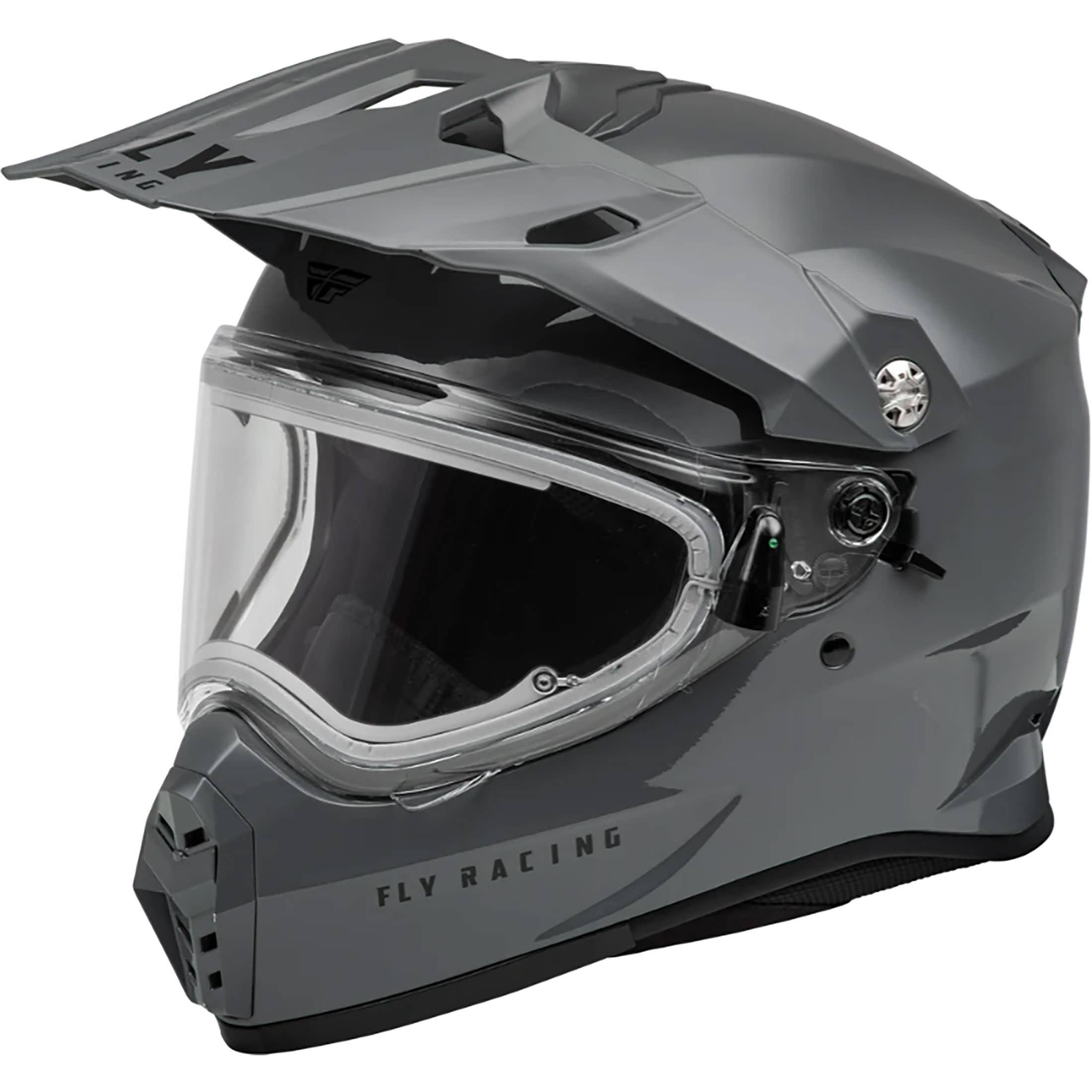 fly mx gear 2024 Fly Racing Trekker Cw Solid Helmet Electric Shield - Grey
