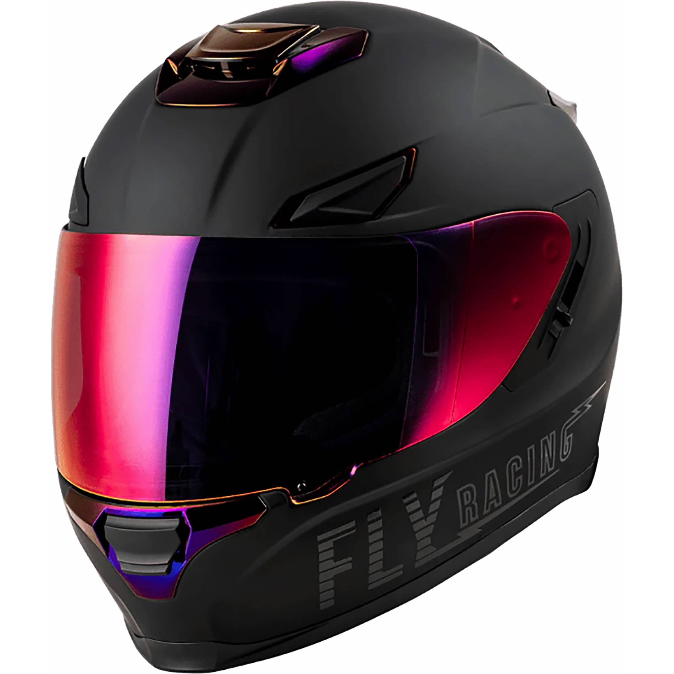 Sentinel Recon Helmet Matte Black/Purple Chrome Sm