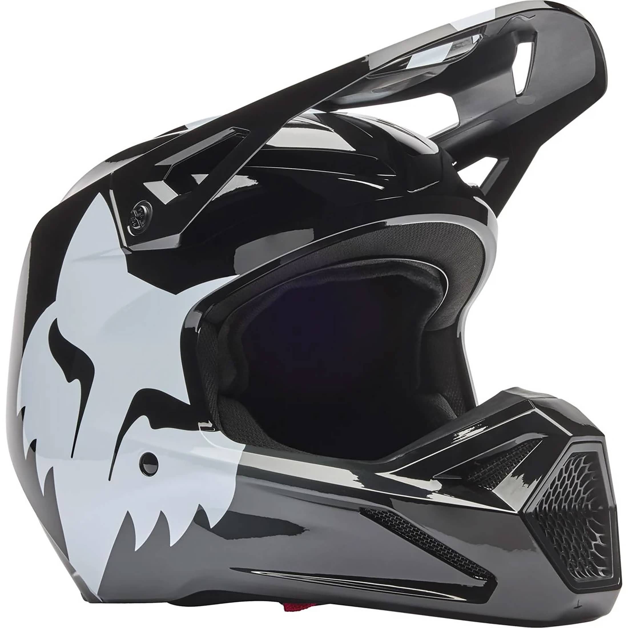 Fox Racing V1 Shield Youth Helmet Black Small