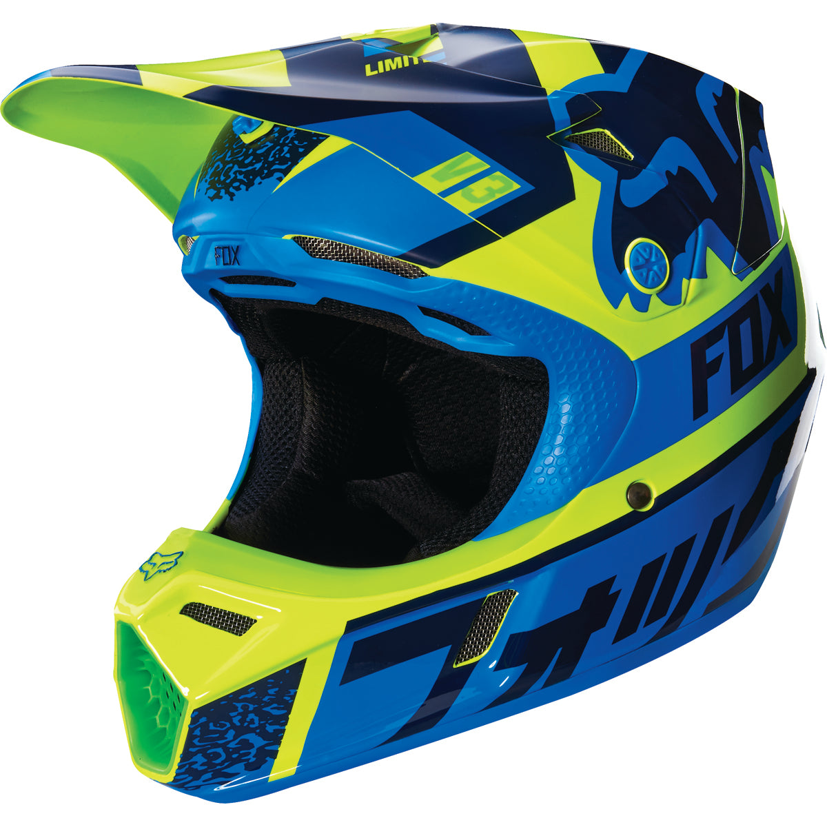 Fox Racing V3 Divizion Youth Off-Road Helmets-15821