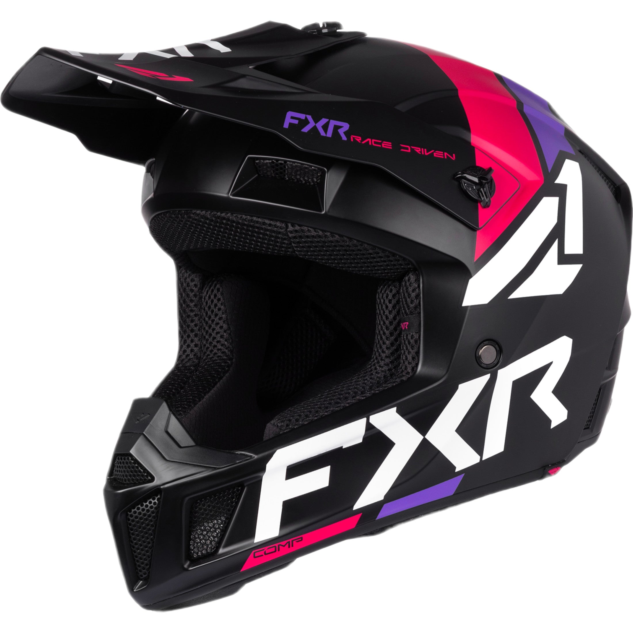 FXR Clutch MX Youth Off-Road Helmets - Razz / Lavender