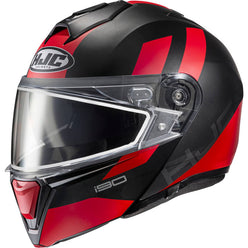 adult hjc snowmobile helmet C10 Elie Snow with Electric Dual Lens Face Shield Semi-Flat Black/Blue / XL 47SF Teal/Orange color and comes in an XL size HJC Snowmobile Helmets and Apparel