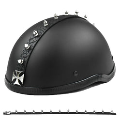 Helmets Inc. Metal Spike Strip Short Maltese Cross Mohawk Helmet Accessories (NEW - FLASH SALE)