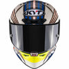 KYT John McGuinness Special Edition KX-1 Race GP with Signed Holographic Trading Card Adult Street Helmets