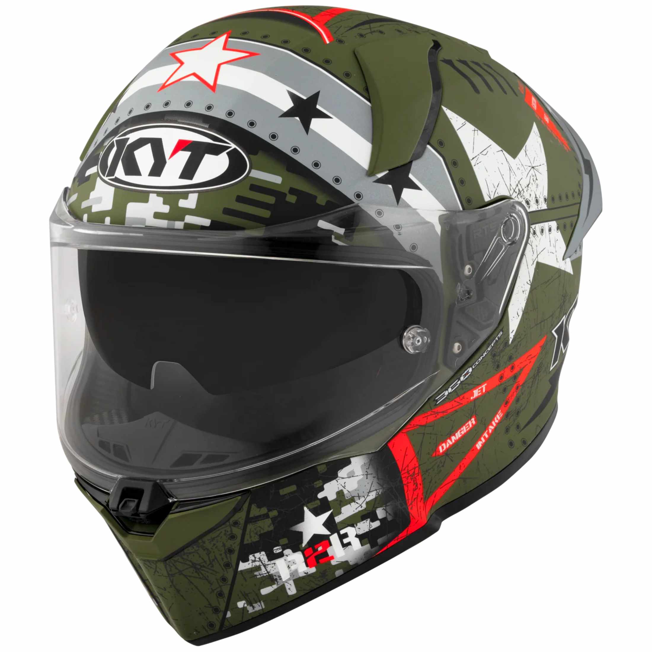 KYT R2R Graphic Assault Adult Street Helmets-Y6R20005.2