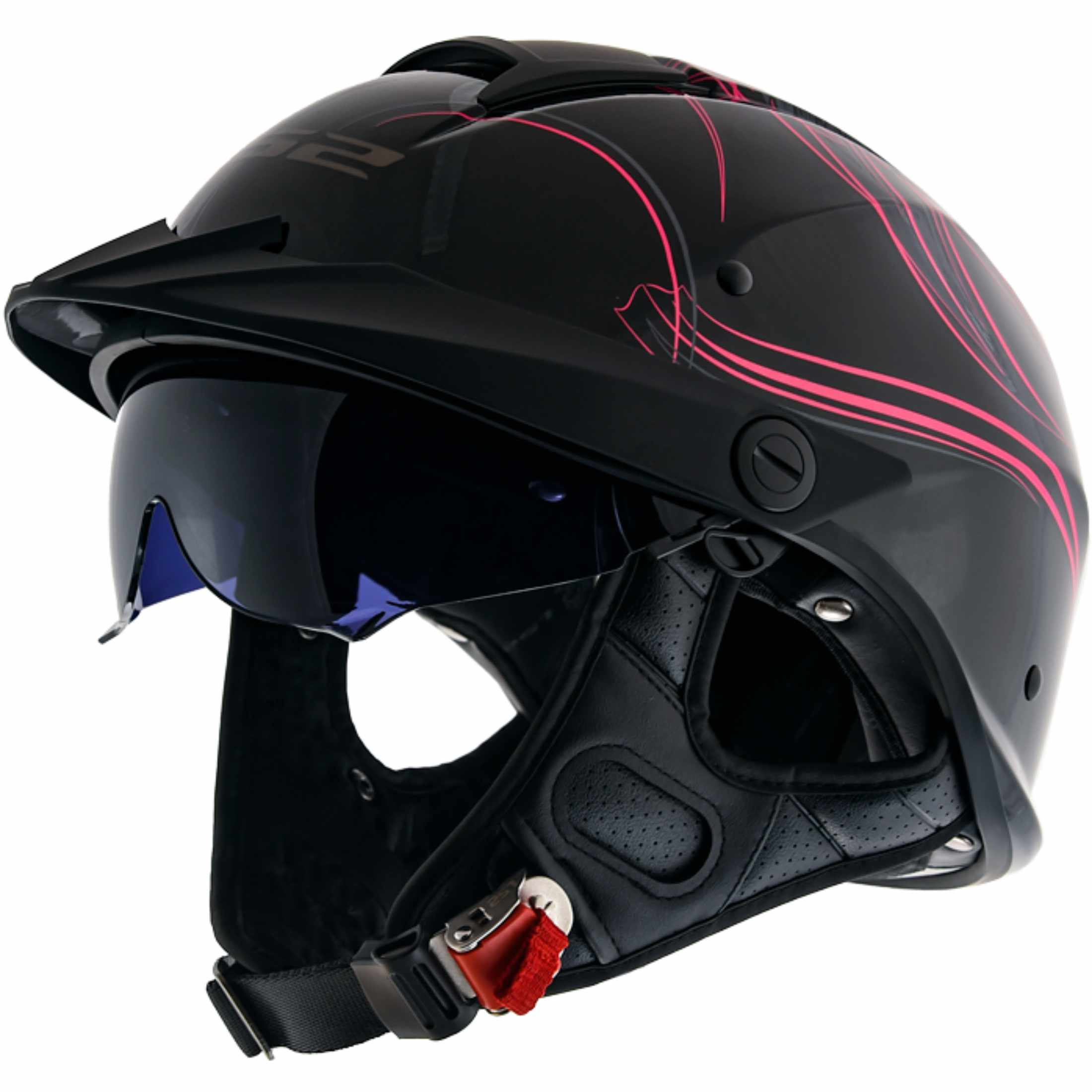 LS2 Rebellion Wheels & Wings Half Adult Cruiser Helmets-590