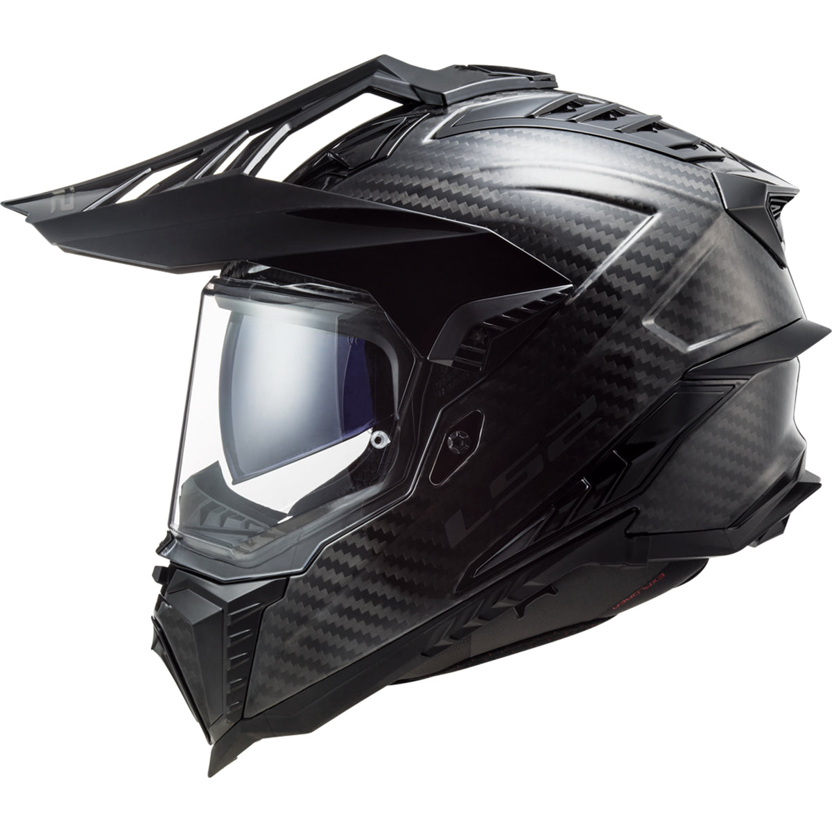 ls2 carbon fibre helmet LS2 Explorer Carbon Off-Road Helmet, Carbon / L