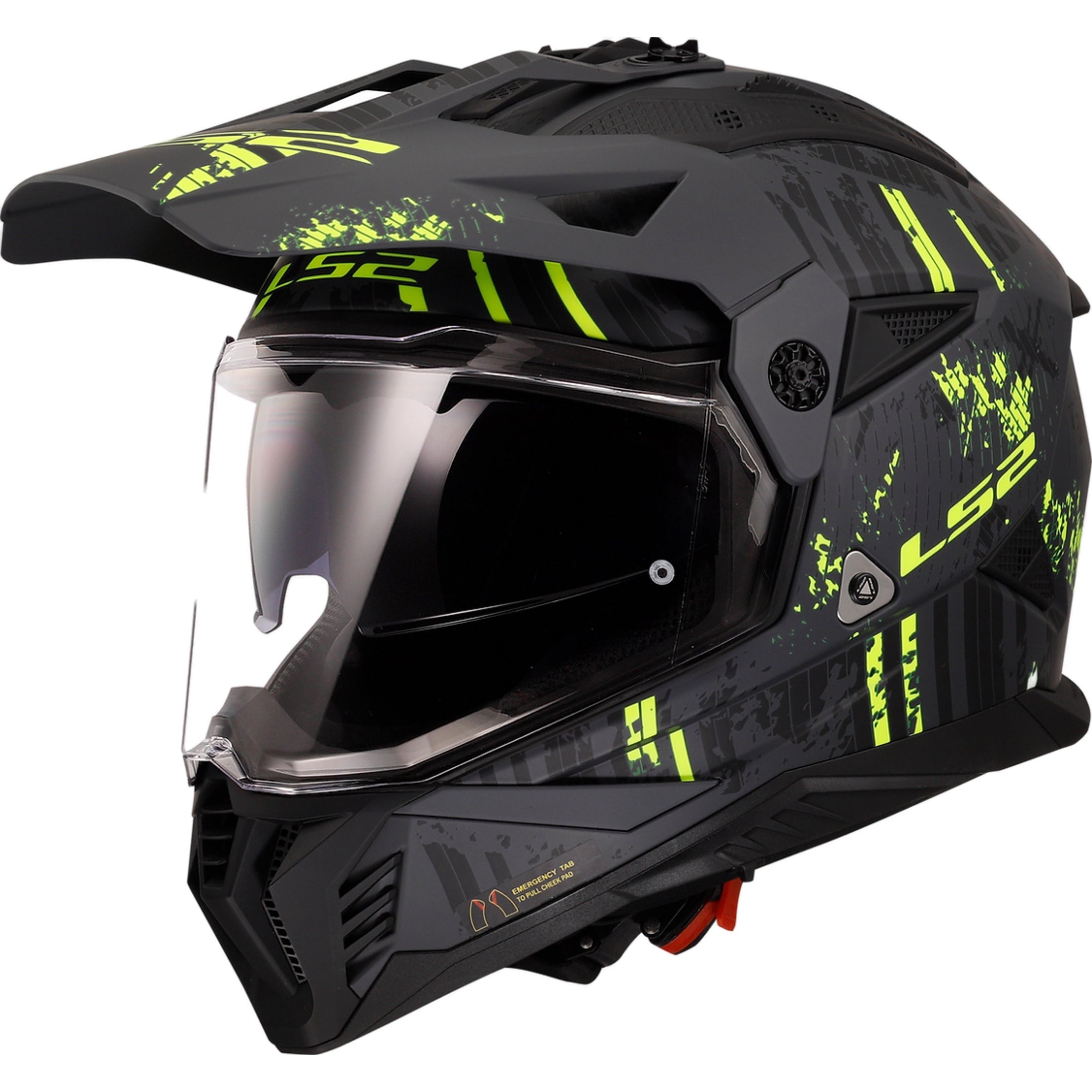 crazy shoei helmet LS2 Blaze II Crazy Helmet - Matte Black/Hi-Viz Yellow