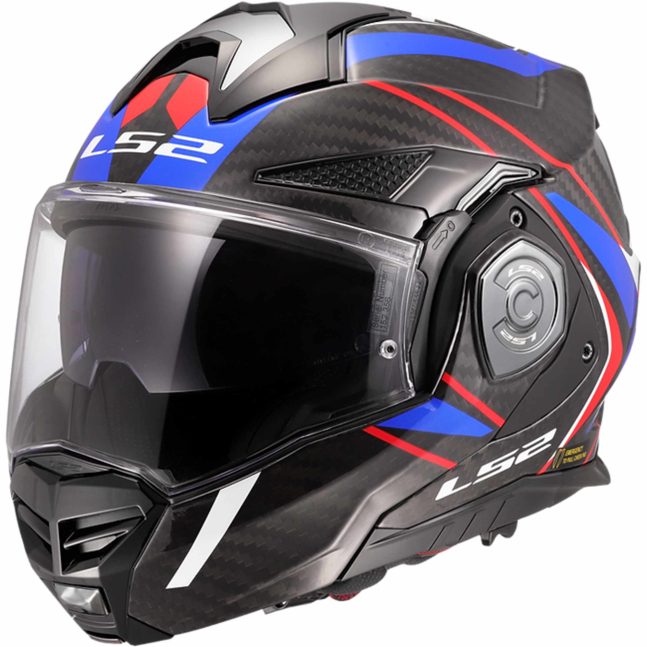 ls2 carbon modular helmet Helmets Advant X Fiber with Preinstalled Sena 60S Mesh Bluetooth Headset Its 180 A carbon fiber modular helmet