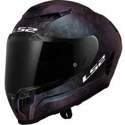 LS2 Dragon Carbon Solid Chameleon Adult Street Helmets
