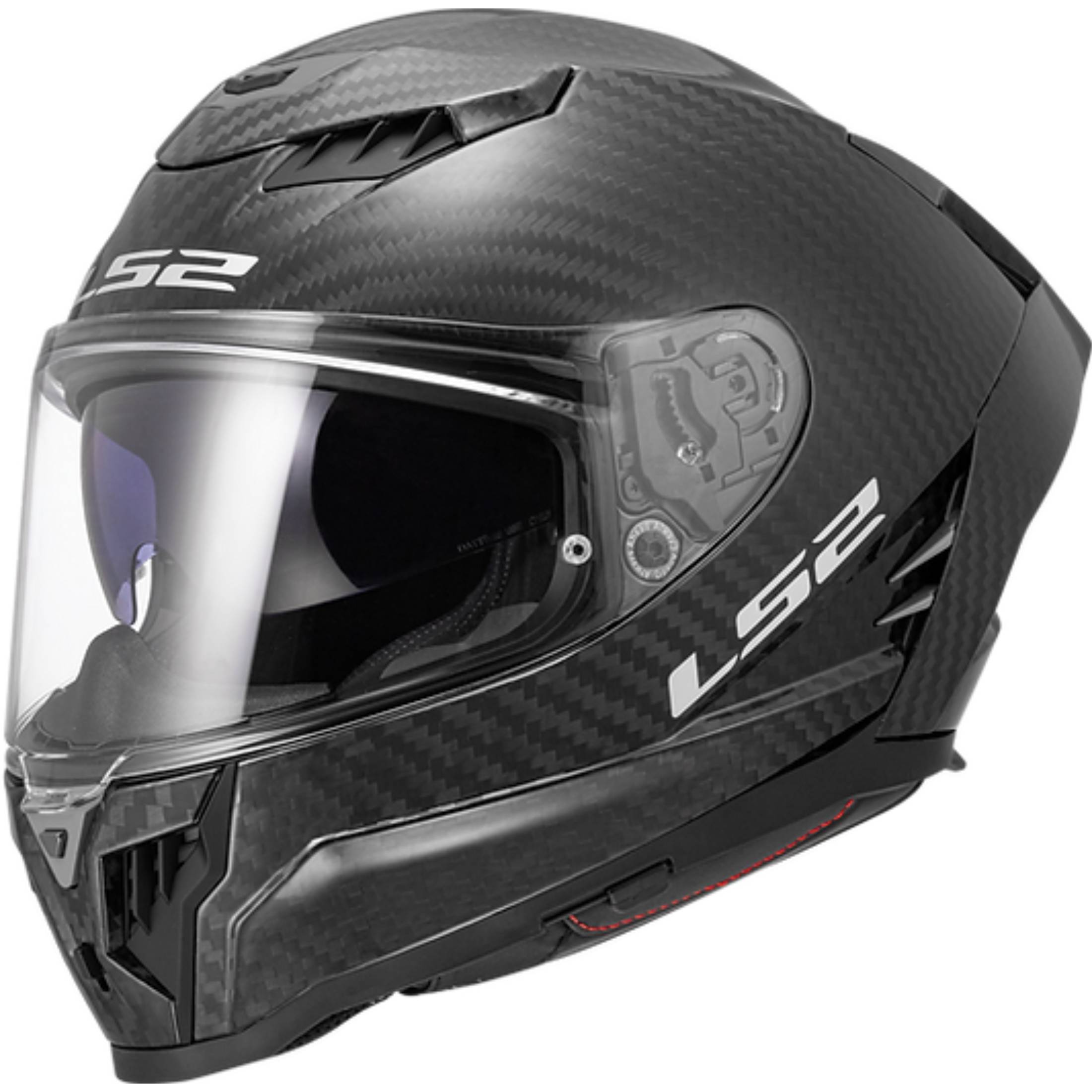 fiber motorcycle helmets LS2 Dragon Carbon Helmet Gloss Black / XL