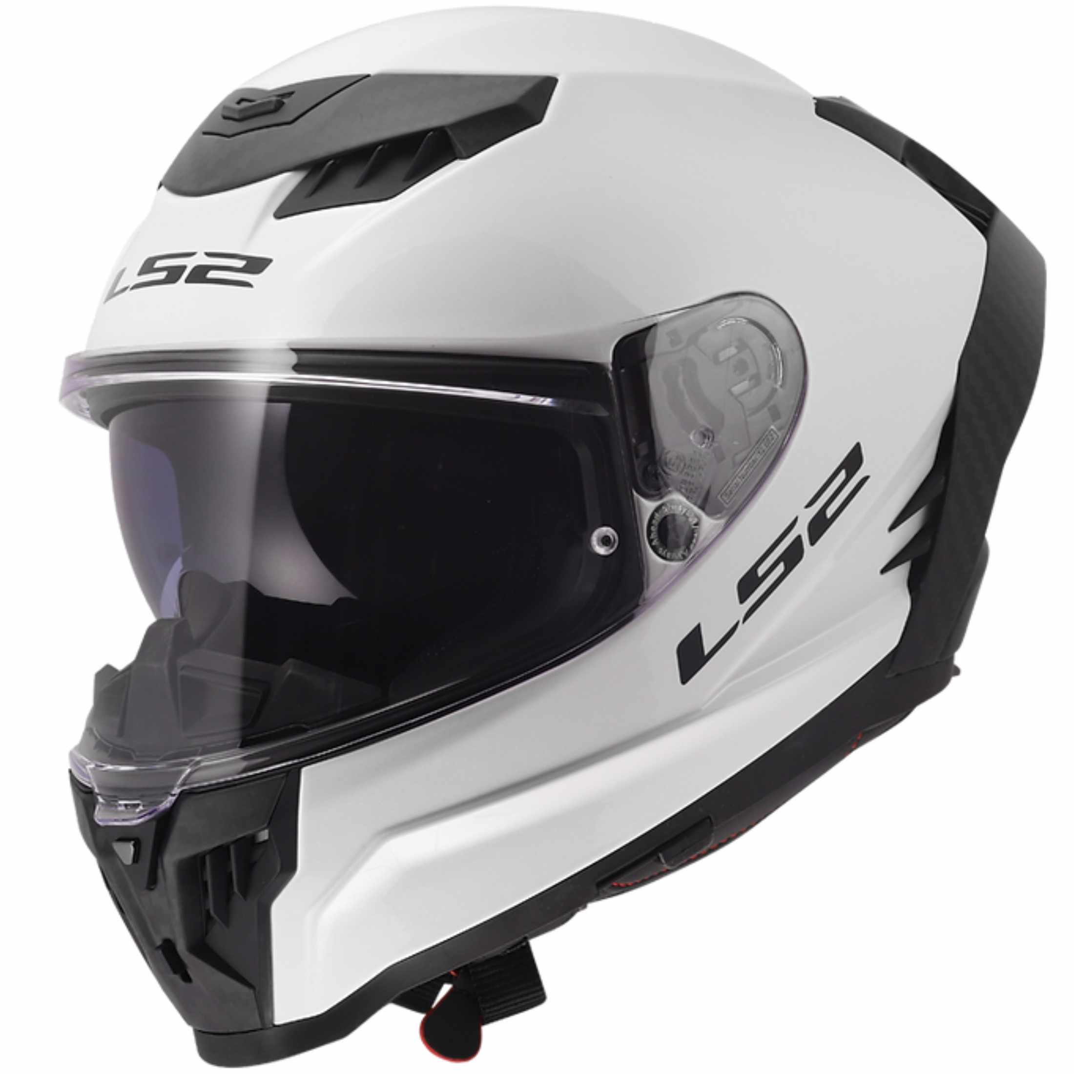 LS2 Dragon Carbon LE Helmet - White/Black
