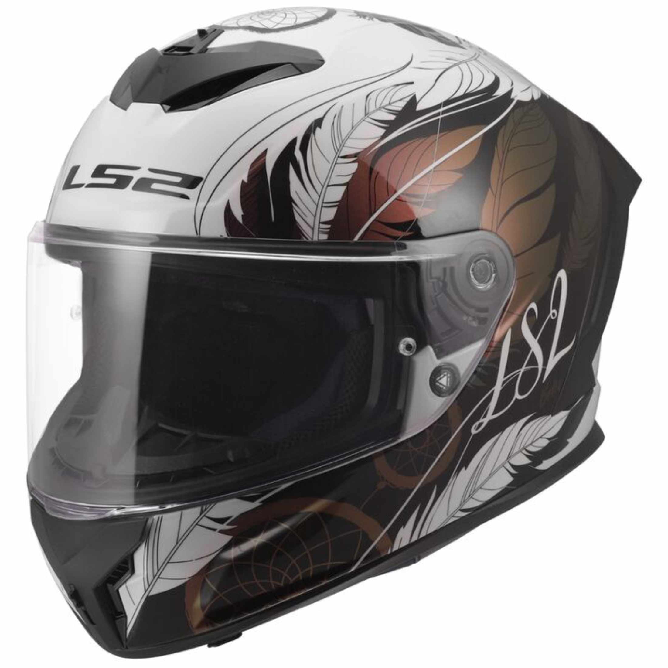 LS2 Rapid III Dream Catcher Helmet - White/Black